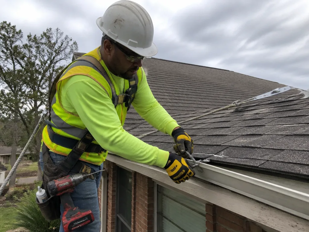 Storm Damage Gutter Repair